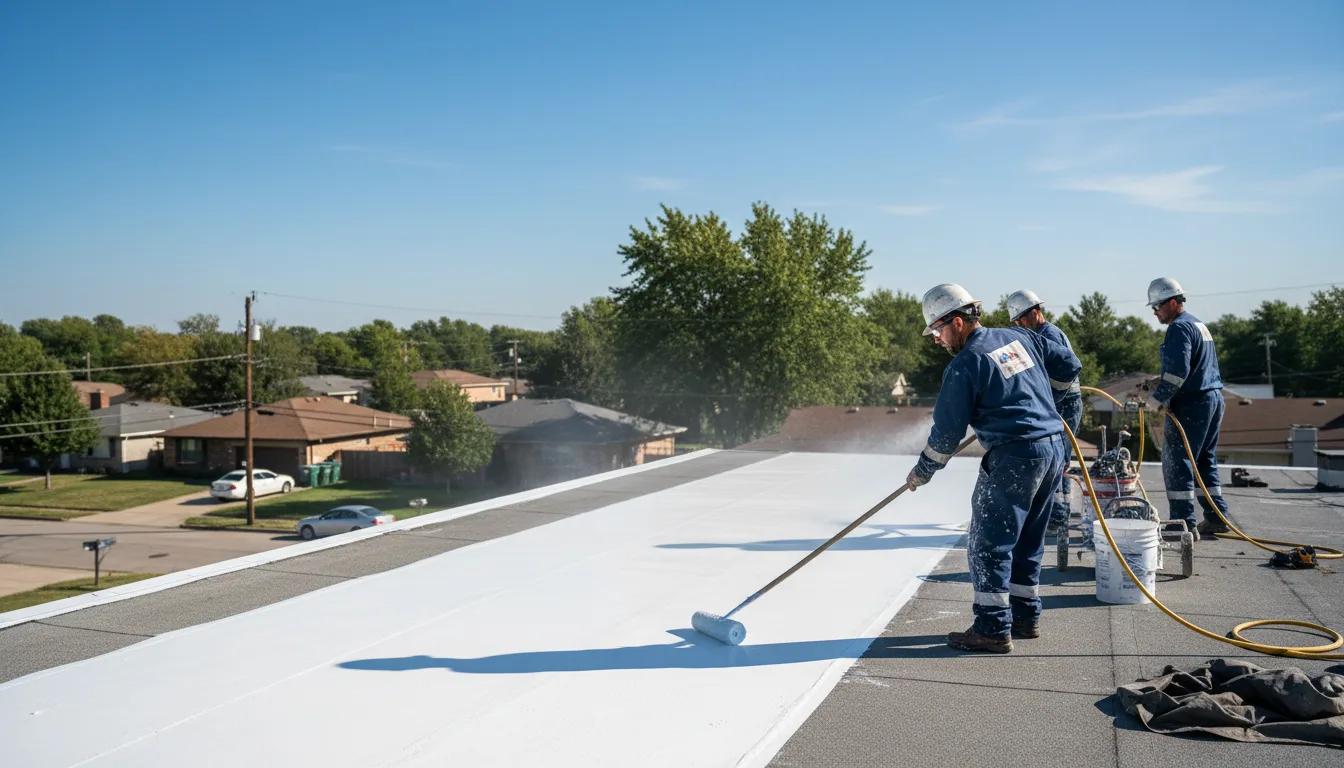 Commercial roof coating in Hominy, OK near me